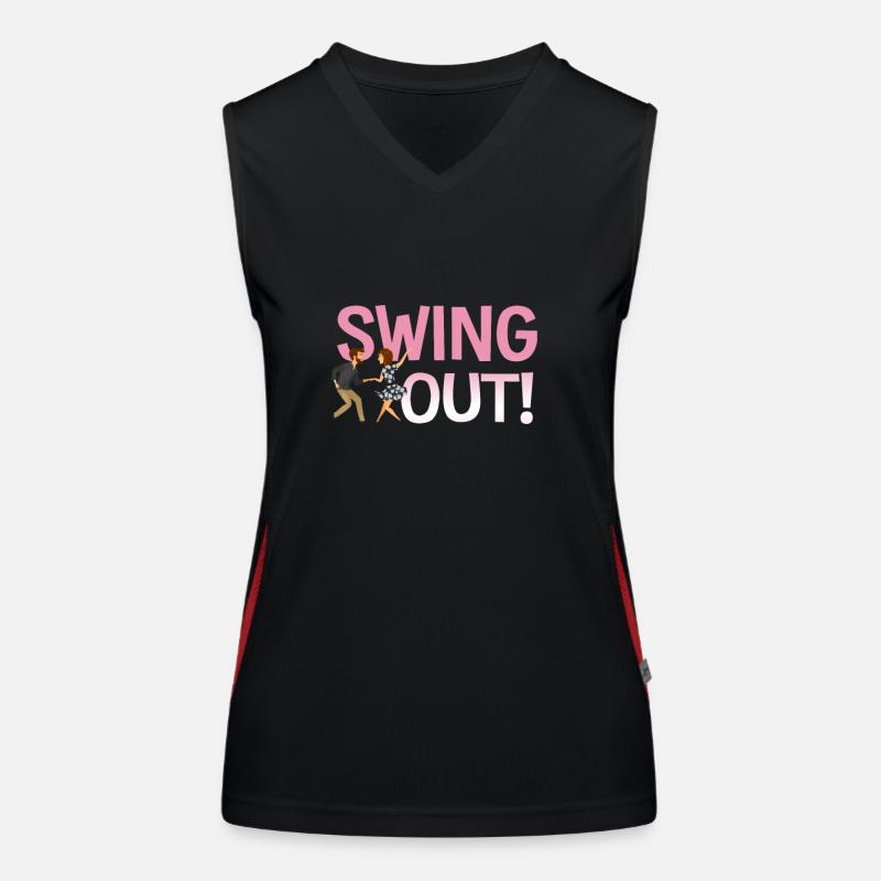 Swing Dancing Swing Out Débardeur respirant contrasté Femme