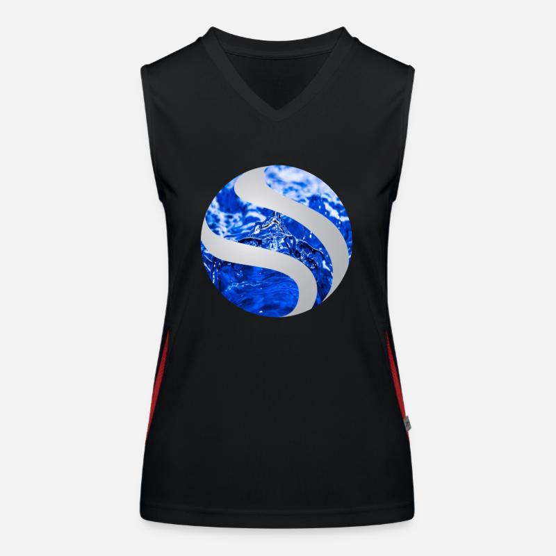 Ballon eau Débardeur respirant contrasté Femme