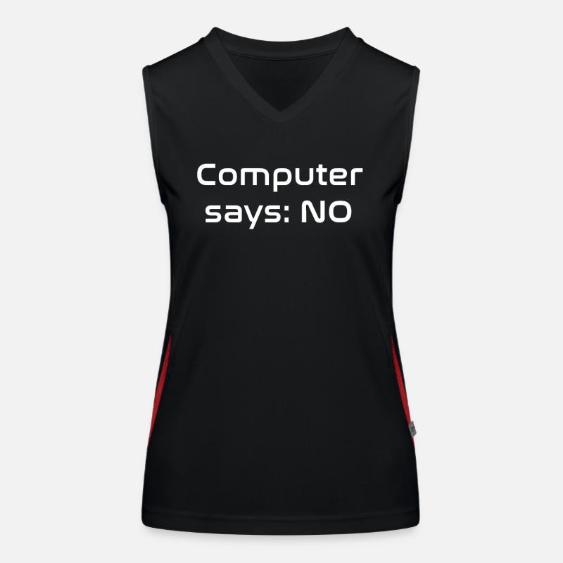 Computer says NO Débardeur respirant contrasté Femme