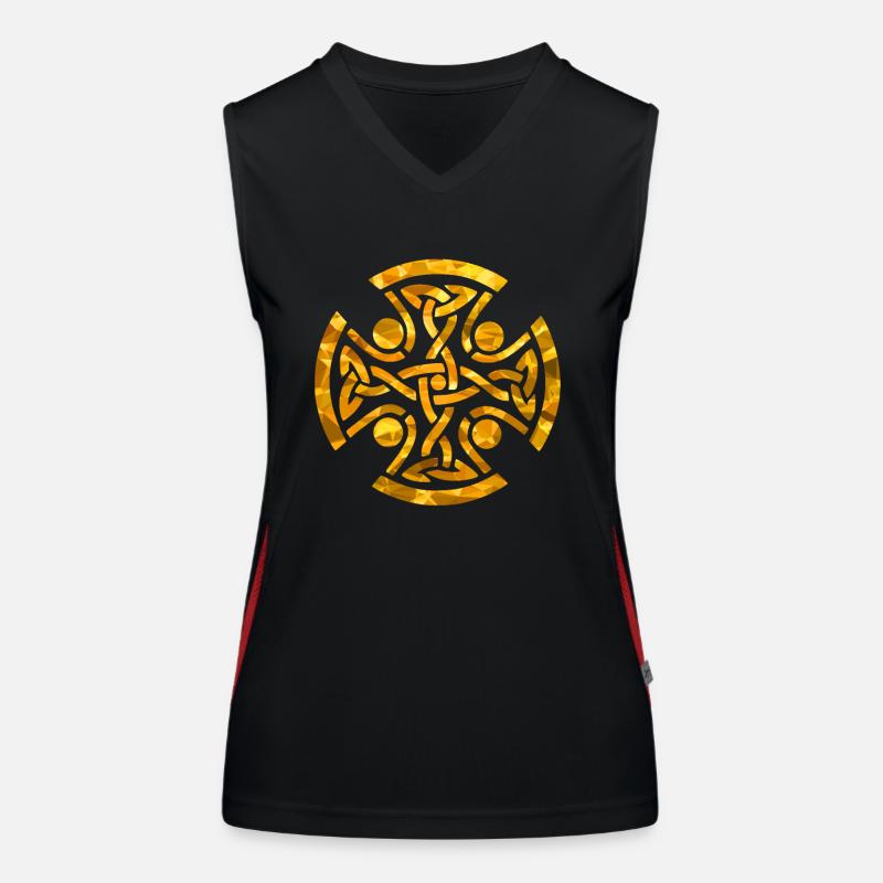 Celtic Knot - Women's Functional Contrast Tank Top - black/red