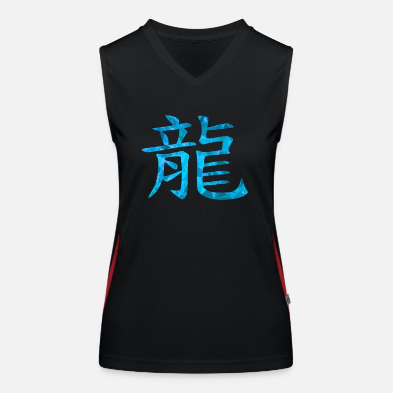 Dragon chinois Débardeur respirant contrasté Femme