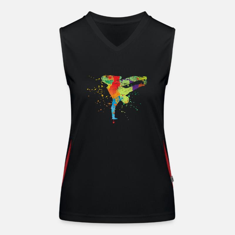 breakdancer Women's Functional Contrast Tank Top