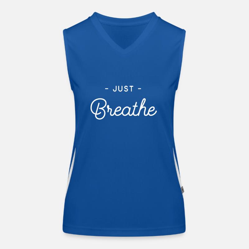 Take a deep breath Women's Functional Contrast Tank Top
