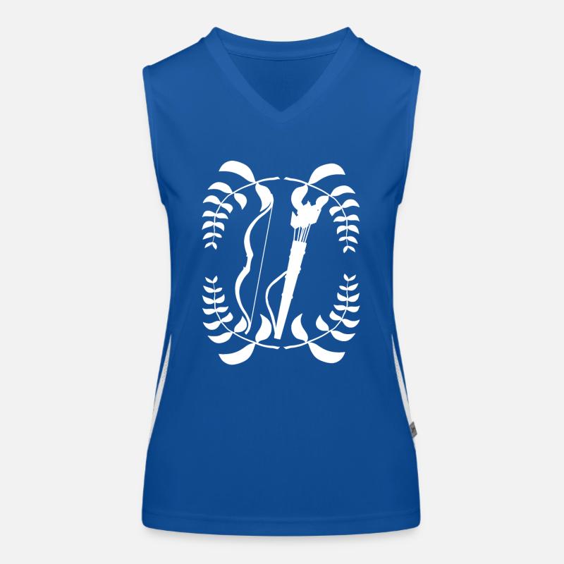 Lorbeerkranz Bogen schießen Reiterbogen Funktionelles Kontrast-Tank Top für Frauen