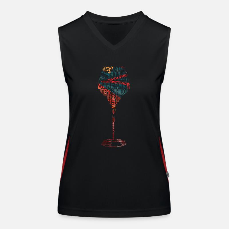 Wine grape varieties Women's Functional Contrast Tank Top