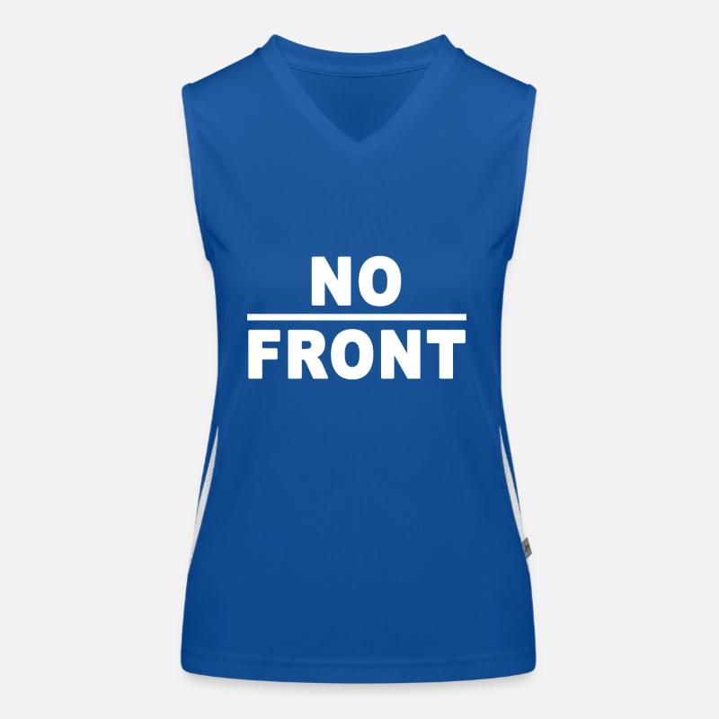 No Front Meme Germany Funny Internet Trends Women's Functional Contrast Tank Top