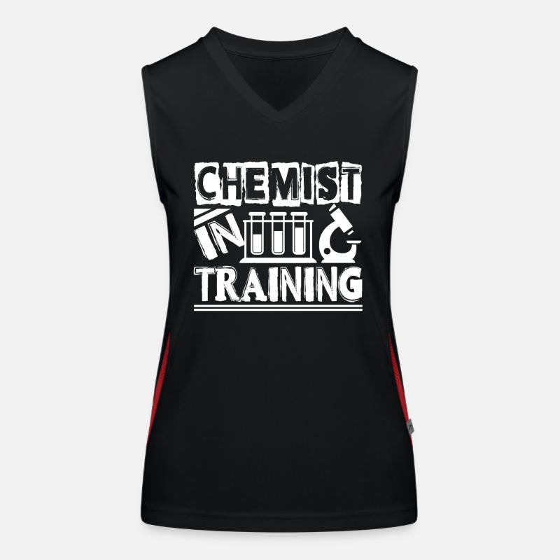 Chemiker Chemiker im Training Funktionelles Kontrast-Tank Top für Frauen