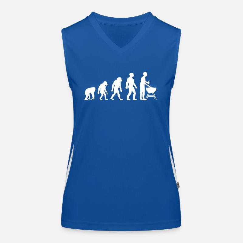 Barbecue Griller BBQ BBQ charcoal gift idea Women's Functional Contrast Tank Top