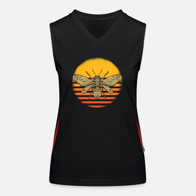 Bee Retro Women's Functional Contrast Tank Top