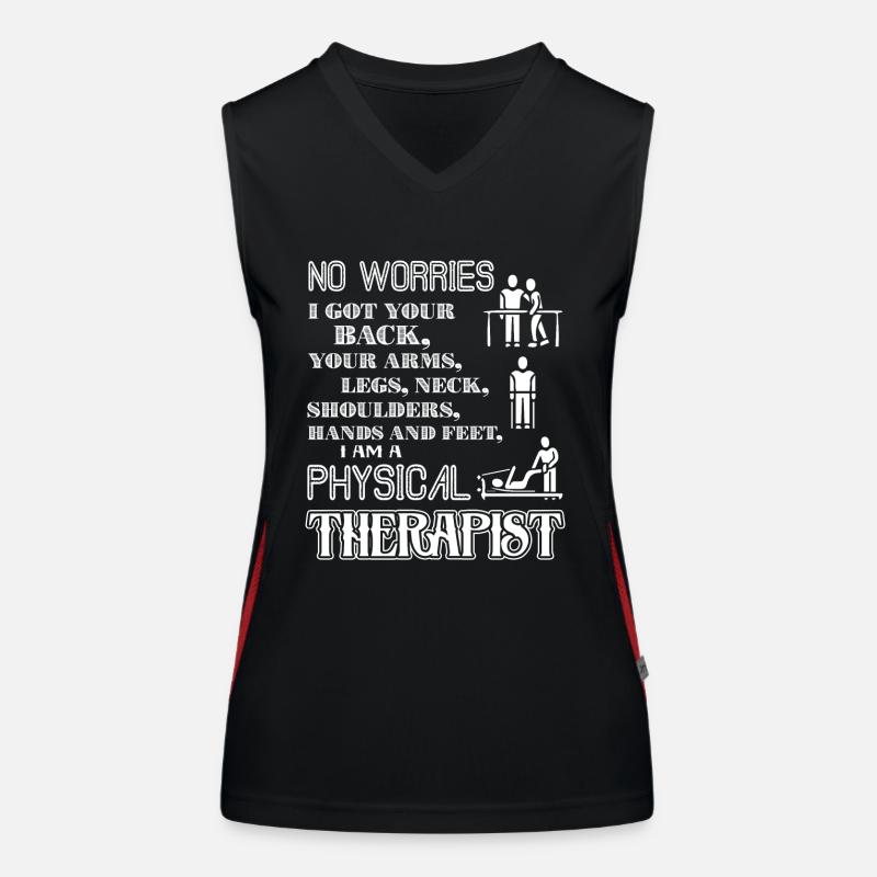 Physiotherapeut Stolzer Physiotherapeut Funktionelles Kontrast-Tank Top für Frauen