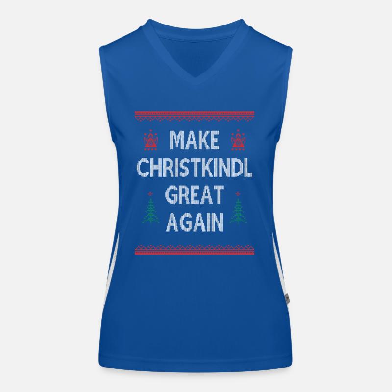 Make Christkindl Great Again – Weihnachtsklassiker Funktionelles Kontrast-Tank Top für Frauen