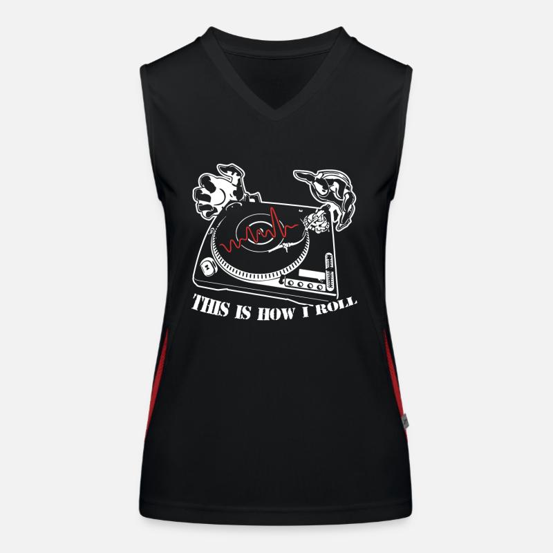 DJ c'est comme ça que DJ Roll Débardeur respirant contrasté Femme