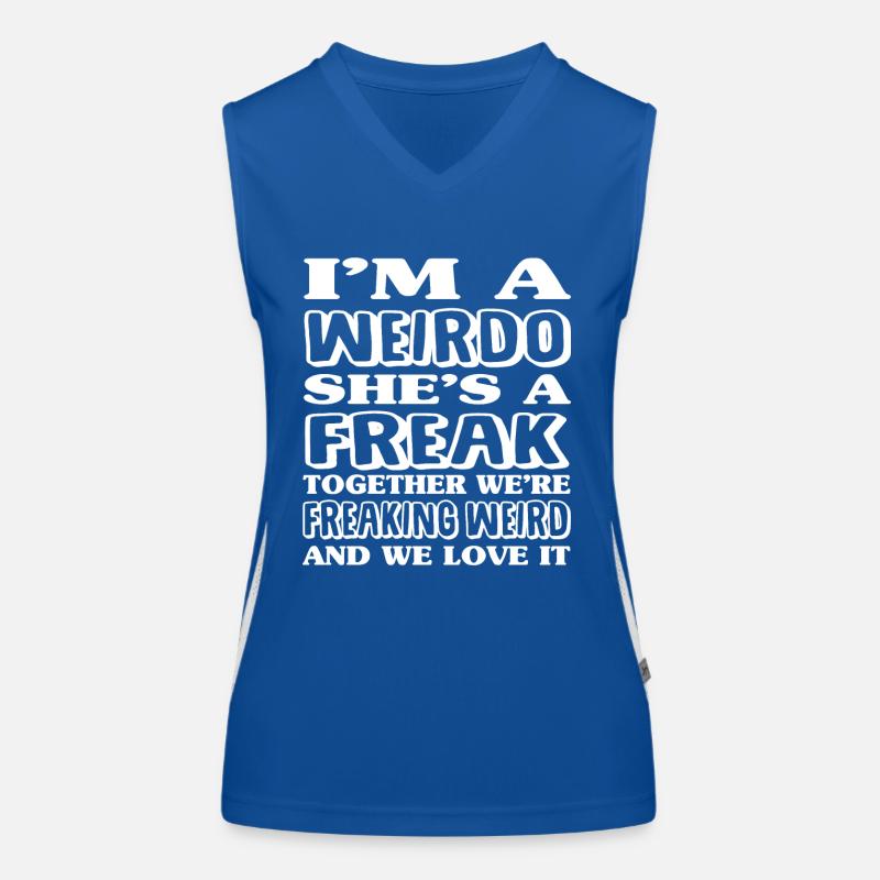 Ich bin ein Weirdo | Freaking Weird BFF Funktionelles Kontrast-Tank Top für Frauen