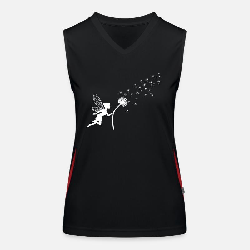 Schmetterlingdesign Pusteblumendesign mit Spruch Funktionelles Kontrast-Tank Top für Frauen