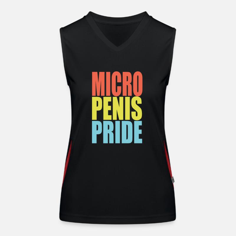 Micro penis pride Women's Functional Contrast Tank Top