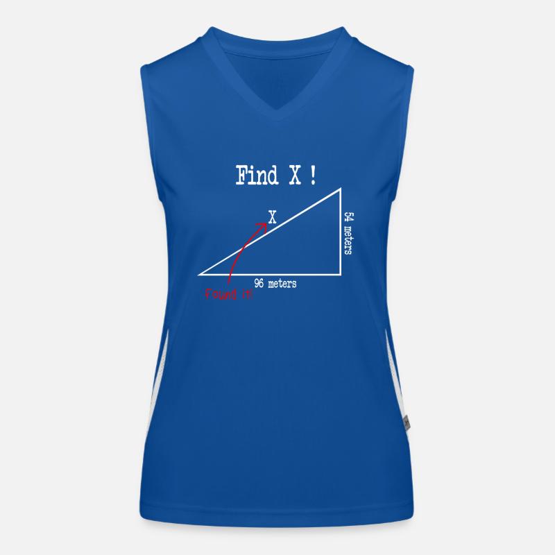 Math Math Meme Find X Found It Pythagore Débardeur respirant contrasté Femme