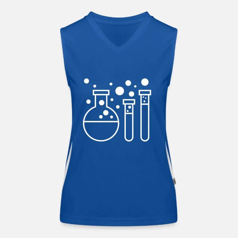 Chemistry science periodic table laboratory Women's Functional Contrast Tank Top