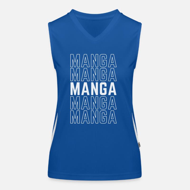 manga repeated Women's Functional Contrast Tank Top