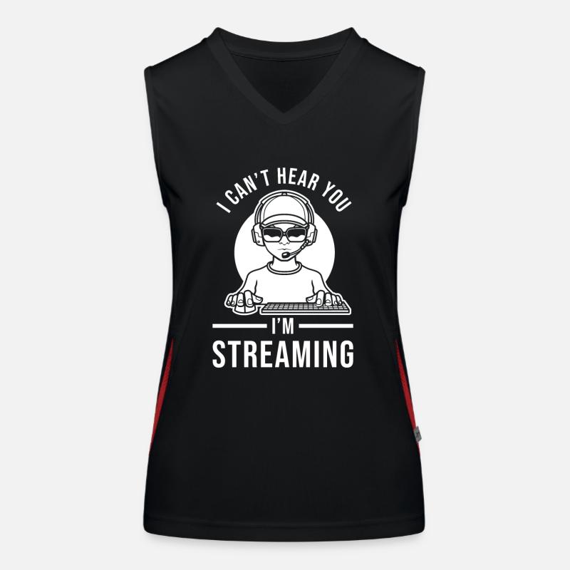 Streamer streaming sort drôle Débardeur respirant contrasté Femme