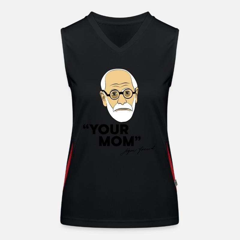 Deine Mutter | Sigmund Freud Funktionelles Kontrast-Tank Top für Frauen