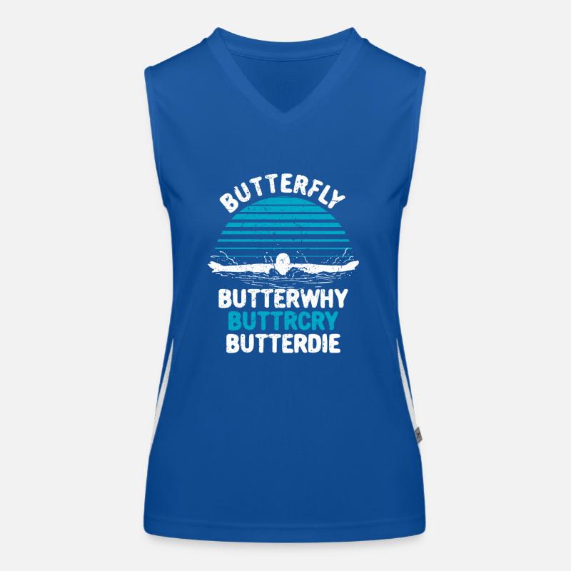 Schwimmer Schwimmen Funktionelles Kontrast-Tank Top für Frauen
