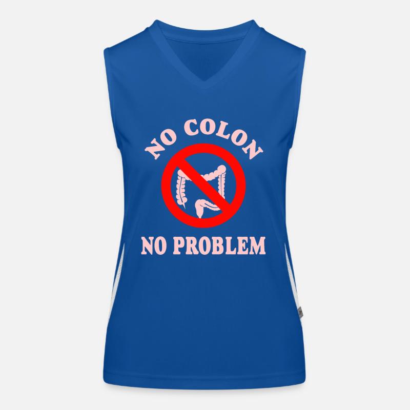 Kein Colon Kein Problem Funktionelles Kontrast-Tank Top für Frauen