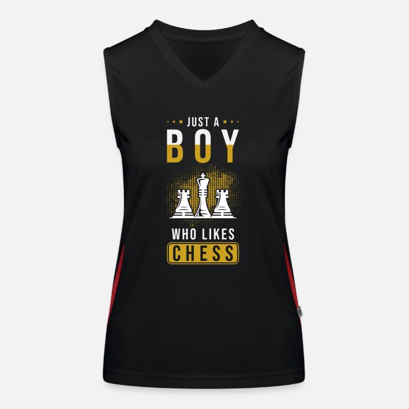 Schach Funktionelles Kontrast-Tank Top für Frauen