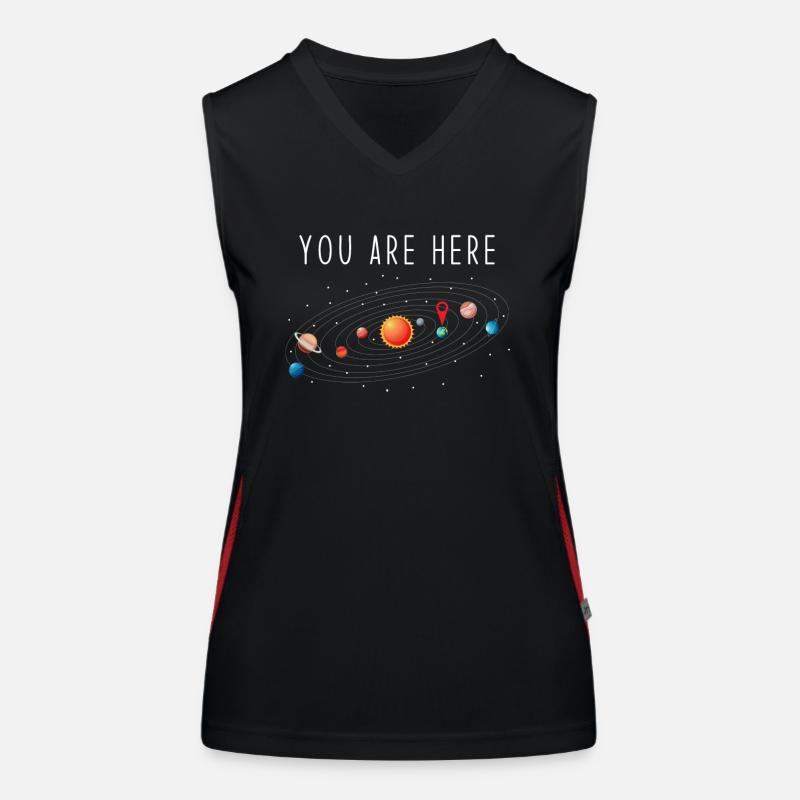 solar system Women's Functional Contrast Tank Top