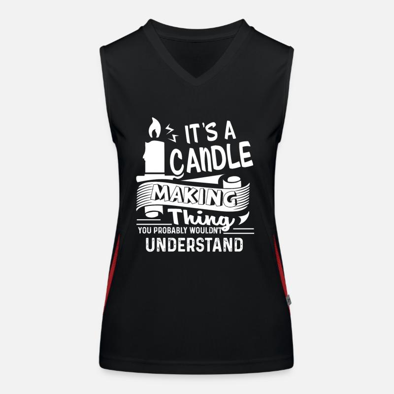 Candle Making It's A Candle Making Thing Women's Functional Contrast Tank Top