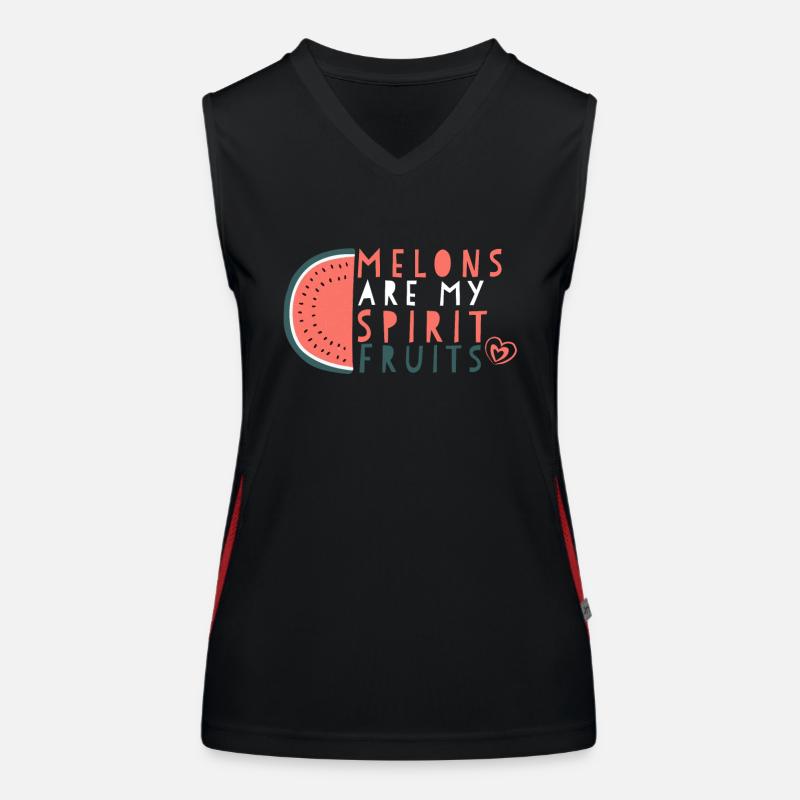 Melone Funktionelles Kontrast-Tank Top für Frauen