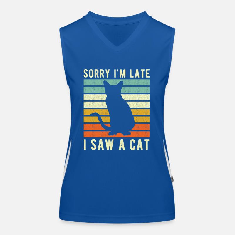 Chat drôle de sort Débardeur respirant contrasté Femme