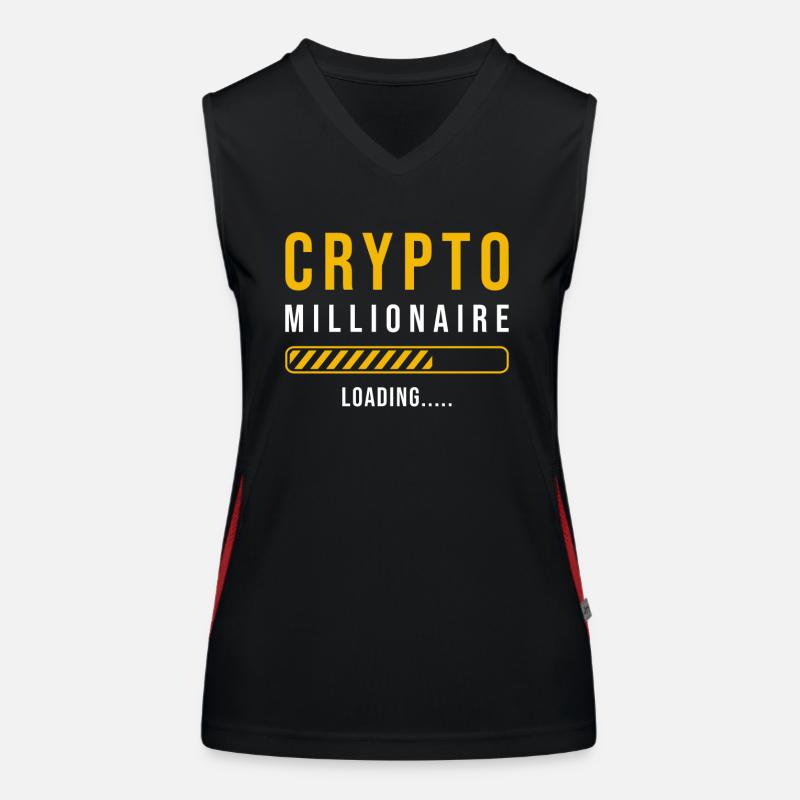 Crypto Millionaire loading Women's Functional Contrast Tank Top