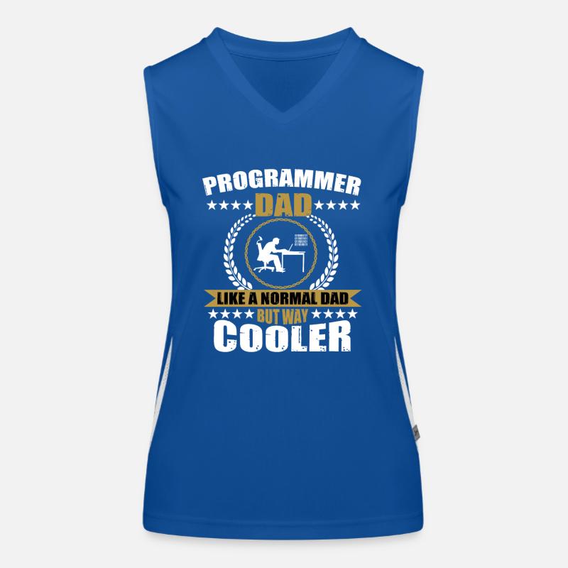Programmierer Papa Funktionelles Kontrast-Tank Top für Frauen