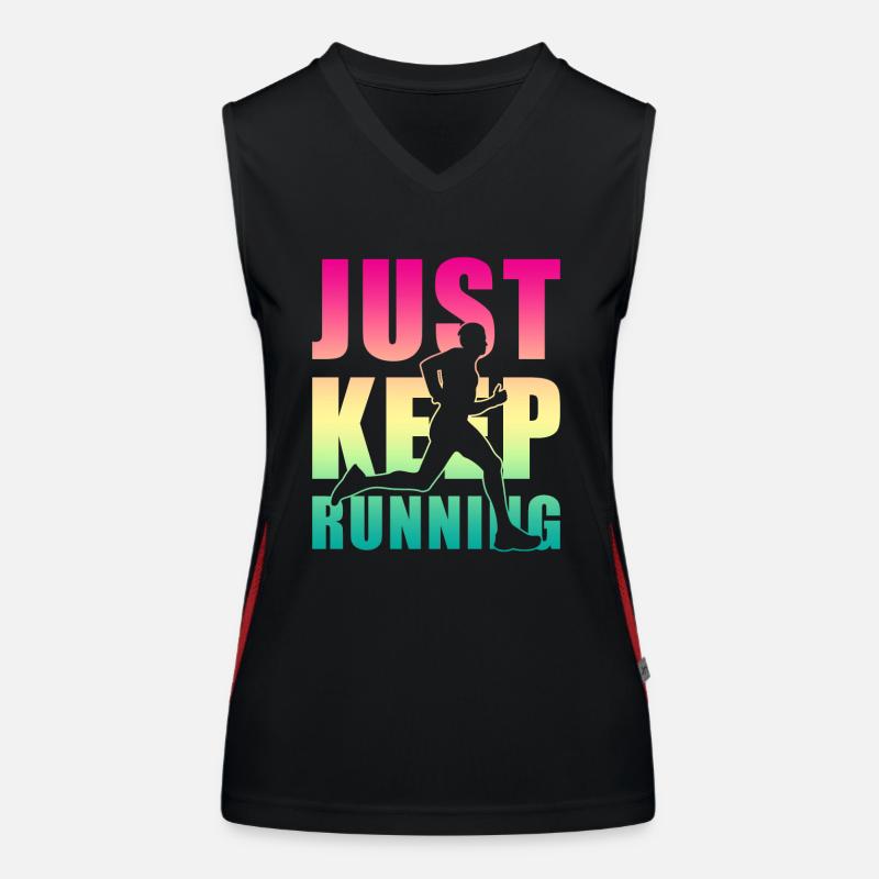 Joggen Jogger Geschenk Funktionelles Kontrast-Tank Top für Frauen