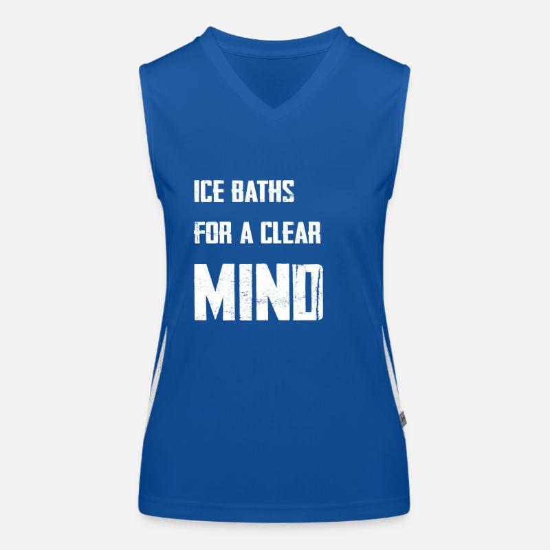 Ice baths for a clear mind Women's Functional Contrast Tank Top