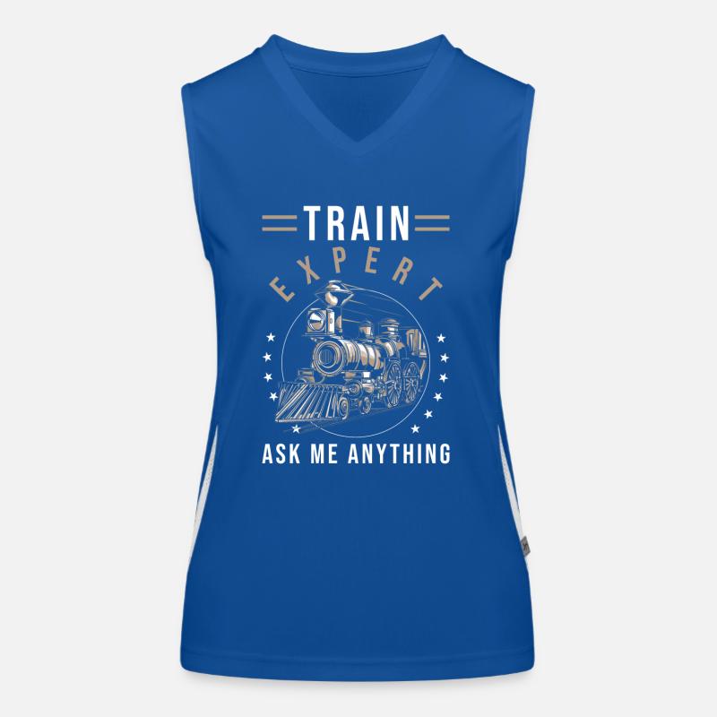 Zug Eisenbahn Geschenk Funktionelles Kontrast-Tank Top für Frauen