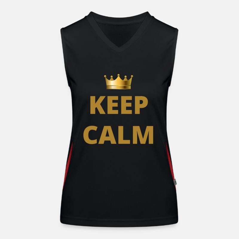 KEEP CALM keep calm Funktionelles Kontrast-Tank Top für Frauen