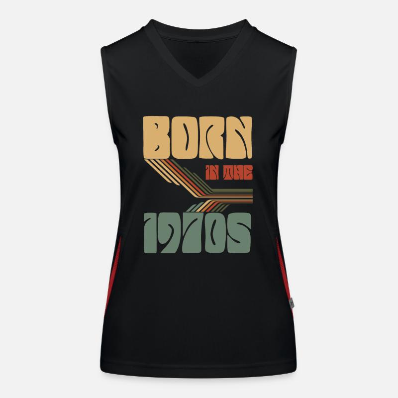70s Born In The 1970s Women's Functional Contrast Tank Top