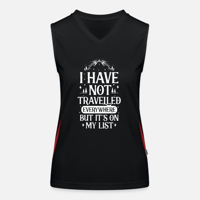 Weltreise Funktionelles Kontrast-Tank Top für Frauen
