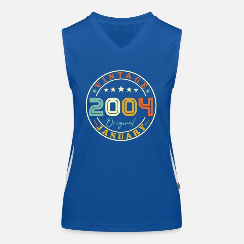 Born January 2004 Women's Functional Contrast Tank Top