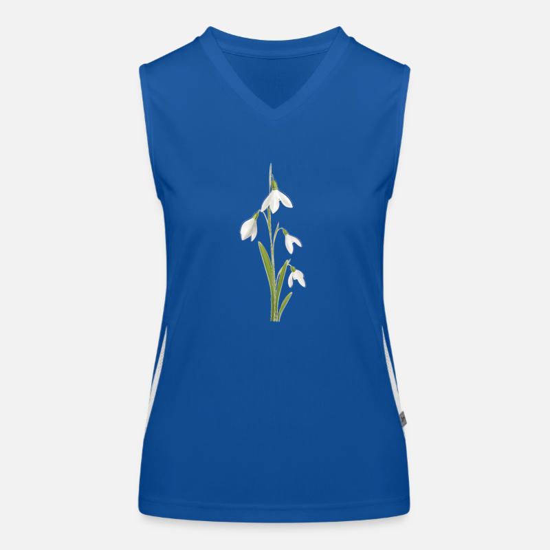 Schneeglöckchen Funktionelles Kontrast-Tank Top für Frauen