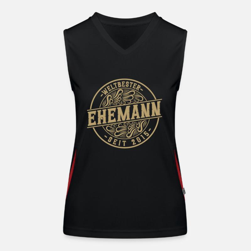 Bester Ehemann seit 2015 6. Hochzeitstag Funktionelles Kontrast-Tank Top für Frauen