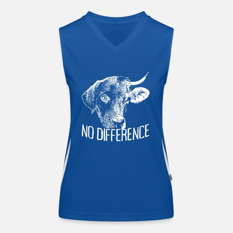Aucune différence Végétalien Végétarien Chien Vache Vegan Débardeur respirant contrasté Femme