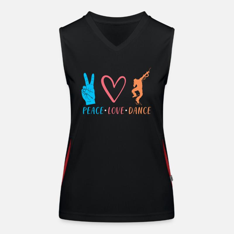 Cadeau danseur dansant Débardeur respirant contrasté Femme