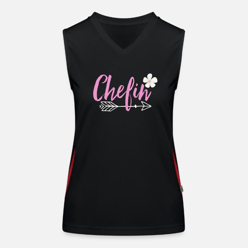 Chefin Funktionelles Kontrast-Tank Top für Frauen