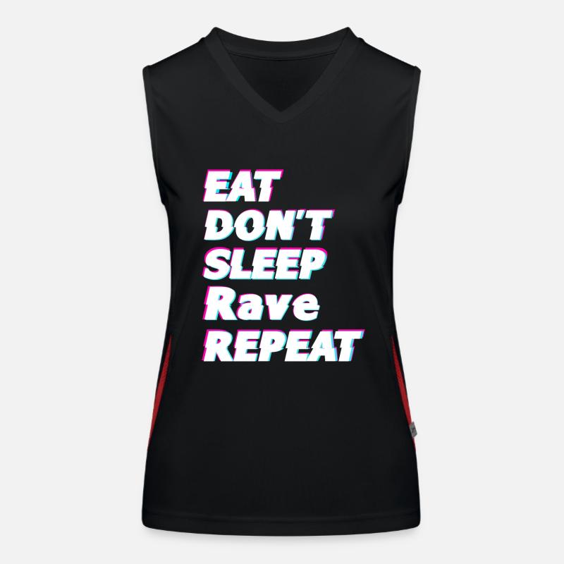 Raver Geschenkidee Funktionelles Kontrast-Tank Top für Frauen