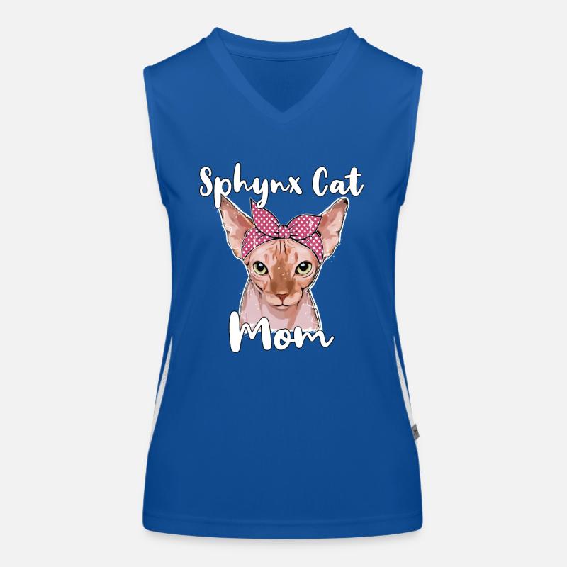 Sphynx Cat Mom Sphynx Cat Funktionelles Kontrast-Tank Top für Frauen