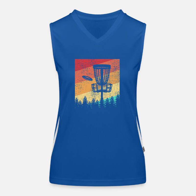 Disc Golf Rétro Débardeur respirant contrasté Femme