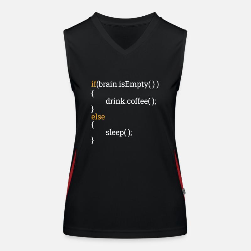 Programmer Computer Science Student Tired Coffee C++ Women's Functional Contrast Tank Top