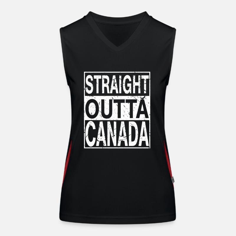 Canada Straight outta Canada Women's Functional Contrast Tank Top